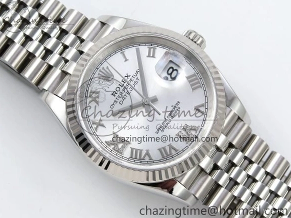 VR3235 36 APF 126234 Silver Steel Dial Bracelet on Jubilee Best DateJust Edition 904L Diamond 1:1 Roman 0520
